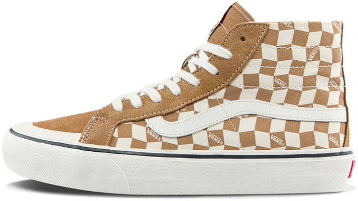 Vans SK8-Hi Kasut Skate Tinggi Unisex Coklat Putih Corak Grid VN0A4BX7TBN Buy Vans SK8-Hi Kasut Skate Tinggi Unisex Coklat Putih Corak Grid VN0A4BX7TBN