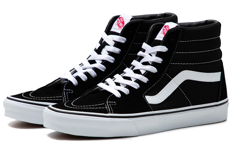 Shop Vans SK8-HI '经典黑' 高帮滑板鞋 VN000D5IB8C(S-BOX)