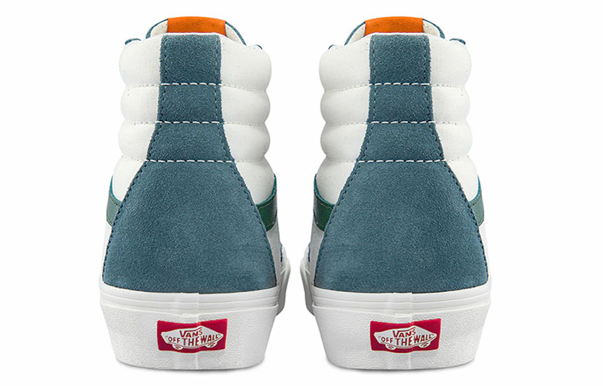 Vans SK8-HI Cozy Skateboarding Shoes Unisex White Green