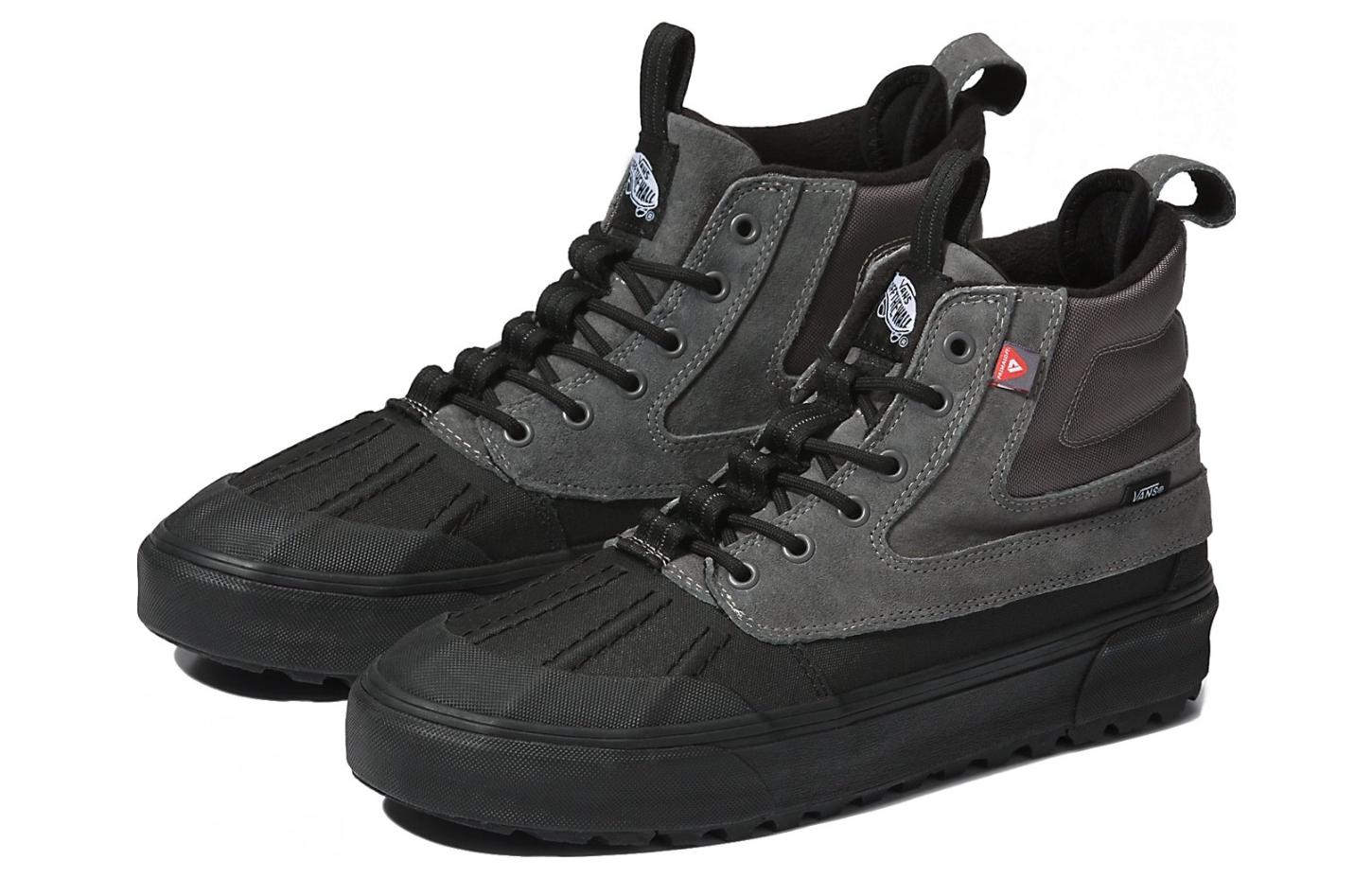 Lookbook Vans SK8-HI防滑耐磨舒适黑色高帮板鞋 VN0A5JMNPBQ