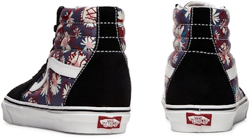 Vans SK8-HI Bunga Grafiti Unisex 'Hitam Biru Merah' VN0A4BV61JA Shop Vans SK8-HI Bunga Grafiti Unisex 'Hitam Biru Merah' VN0A4BV61JA