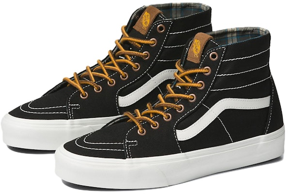 반스 SK8-HI 레트로 블랙 옐로우 VN0A7Q62BLK Lookbook 반스 SK8-HI 레트로 블랙 옐로우 VN0A7Q62BLK