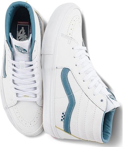 Vans SK8-Hi 白蓝色鞋子 VN0A5FCCZ5D Lookbook Vans SK8-Hi 白蓝色鞋子 VN0A5FCCZ5D