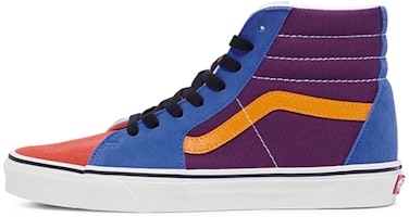 Vans SK8-HI Retro High Top Casual Skate Shoes Unisex Yellow Purple Splicing 'Yellow Purple Blue' VN0A4BV616V Vans SK8-HI Retro High Top Casual Skate Shoes Unisex Yellow Purple Splicing 'Yellow Purple Blue' VN0A4BV616V