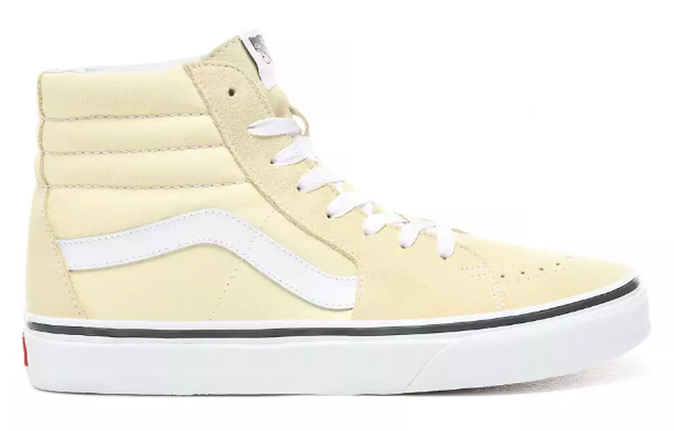 Order Vans Sk8-hi 黑邊 米黃