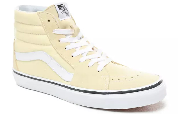 Lookbook Vans Sk8-hi 黑邊 米黃