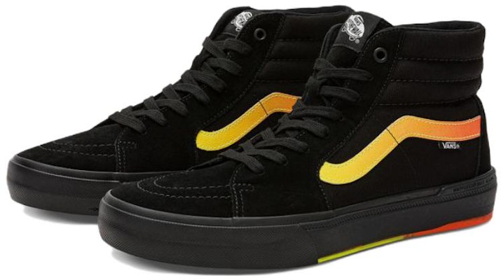 Vans SK8-HI BMX '黑黄橙' 高帮滑板鞋 VN0005V0BLA Order Vans SK8-HI BMX '黑黄橙' 高帮滑板鞋 VN0005V0BLA