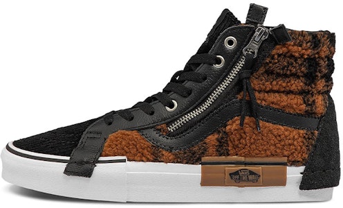 Vans SK8 HI CAP 拼接解構 羊羔絨虎紋 運動 高筒 滑板鞋 男女款 黑棕 Buy Vans SK8 HI CAP 拼接解構 羊羔絨虎紋 運動 高筒 滑板鞋 男女款 黑棕