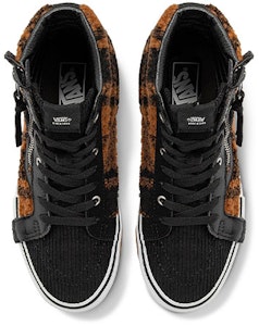 Vans SK8 HI CAP 拼接解構 羊羔絨虎紋 運動 高筒 滑板鞋 男女款 黑棕 Lookbook Vans SK8 HI CAP 拼接解構 羊羔絨虎紋 運動 高筒 滑板鞋 男女款 黑棕