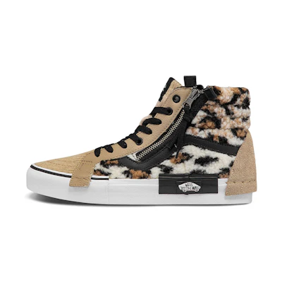 Vans Unisex SK8-HI CAP Mid-Top Sneakers Brown/Black