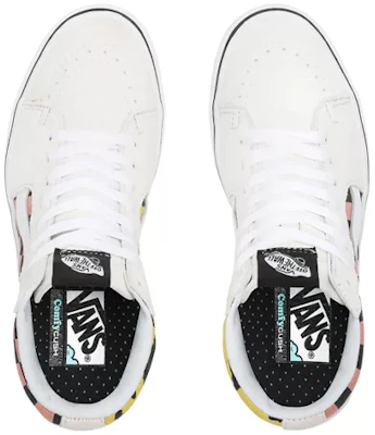 ヴァンズ コンフィクッシュ SK8-HI 白/ピンク (Vanzukonfikusshu SK8-HI Shiro/Pinku) VN0A3WMB1PC Shop ヴァンズ コンフィクッシュ SK8-HI 白/ピンク (Vanzukonfikusshu SK8-HI Shiro/Pinku) VN0A3WMB1PC