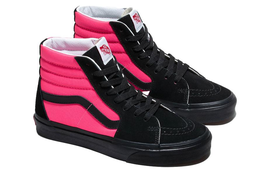 Vans SK8 HI CUSTOMS NEON 'Pink Black' 圖 3
