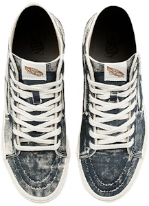 Vans SK8 HI Eco Theory修身 經典耐磨減震 高筒 滑板鞋 男女皆適合 藍白色 Lookbook Vans SK8 HI Eco Theory修身 經典耐磨減震 高筒 滑板鞋 男女皆適合 藍白色