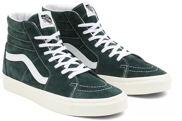 Vans Unisex Pig Suede SK8-HI Sneakers Hijau VN0A5JMJ94T Lookbook Vans Unisex Pig Suede SK8-HI Sneakers Hijau VN0A5JMJ94T