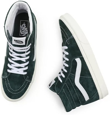 Vans Unisex Pig Suede SK8-HI Sneakers Hijau VN0A5JMJ94T Shop Vans Unisex Pig Suede SK8-HI Sneakers Hijau VN0A5JMJ94T
