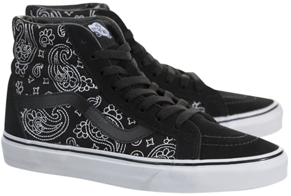 Vans Sk8 Hi Reissue Bandana Stitch 腰果花 潮流萬用 高筒休閒板鞋 黑色 Order Vans Sk8 Hi Reissue Bandana Stitch 腰果花 潮流萬用 高筒休閒板鞋 黑色