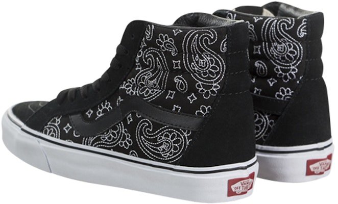 Vans Sk8 Hi Reissue Bandana Stitch 腰果花 潮流萬用 高筒休閒板鞋 黑色 Lookbook Vans Sk8 Hi Reissue Bandana Stitch 腰果花 潮流萬用 高筒休閒板鞋 黑色
