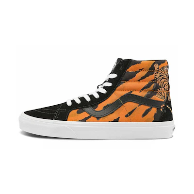 Vans Unisex SK8-Hi Reissue High-Top Sneakers Black/Orange