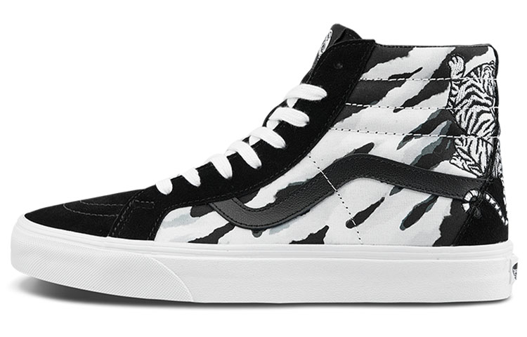 Buy Vans Unisex SK8-Hi Reissue Sepatu Tinggi Hitam/Putih VN0A2XSBWHT