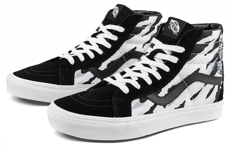 Order Vans Unisex SK8-Hi Reissue Sepatu Tinggi Hitam/Putih VN0A2XSBWHT