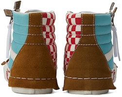 Vans SK8 HI 重新發行款 防滑耐磨 高筒 滑板鞋 男女皆宜 藍栗色 Shop Vans SK8 HI 重新發行款 防滑耐磨 高筒 滑板鞋 男女皆宜 藍栗色