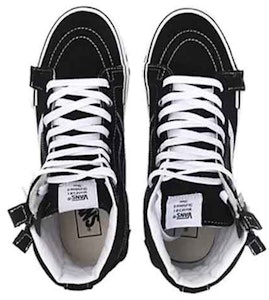 Vans SK8 HI 重新發行帽 去結構 高筒 滑板鞋 男女款 黑白 Shop Vans SK8 HI 重新發行帽 去結構 高筒 滑板鞋 男女款 黑白