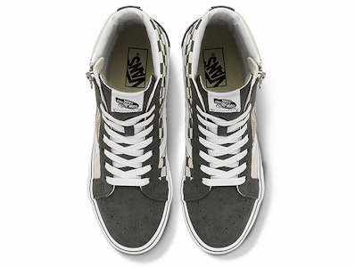 Vans SK8 HI Reissue Side Zip 防滑耐磨 高筒 滑板鞋 男女同款 奶茶色 Shop Vans SK8 HI Reissue Side Zip 防滑耐磨 高筒 滑板鞋 男女同款 奶茶色