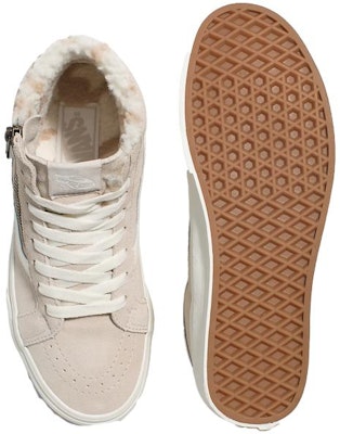 Vans Sk8-Hi 拉链版 舒适 Sherpa '米色' 高帮板鞋 VN0007NZBLL Shop Vans Sk8-Hi 拉链版 舒适 Sherpa '米色' 高帮板鞋 VN0007NZBLL