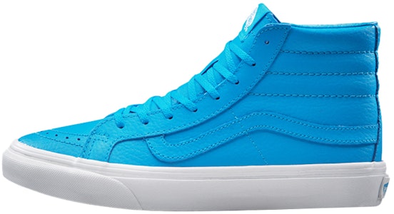 Vans SK8-Hi Slim Kulit Neon Biru Terang VN0A32R2MXQ Buy Vans SK8-Hi Slim Kulit Neon Biru Terang VN0A32R2MXQ