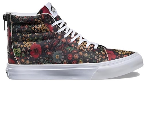Vans SK8 Hi Slim Zip Floral Leather Multi Color VN000XH8JR1 Order Vans SK8 Hi Slim Zip Floral Leather Multi Color VN000XH8JR1