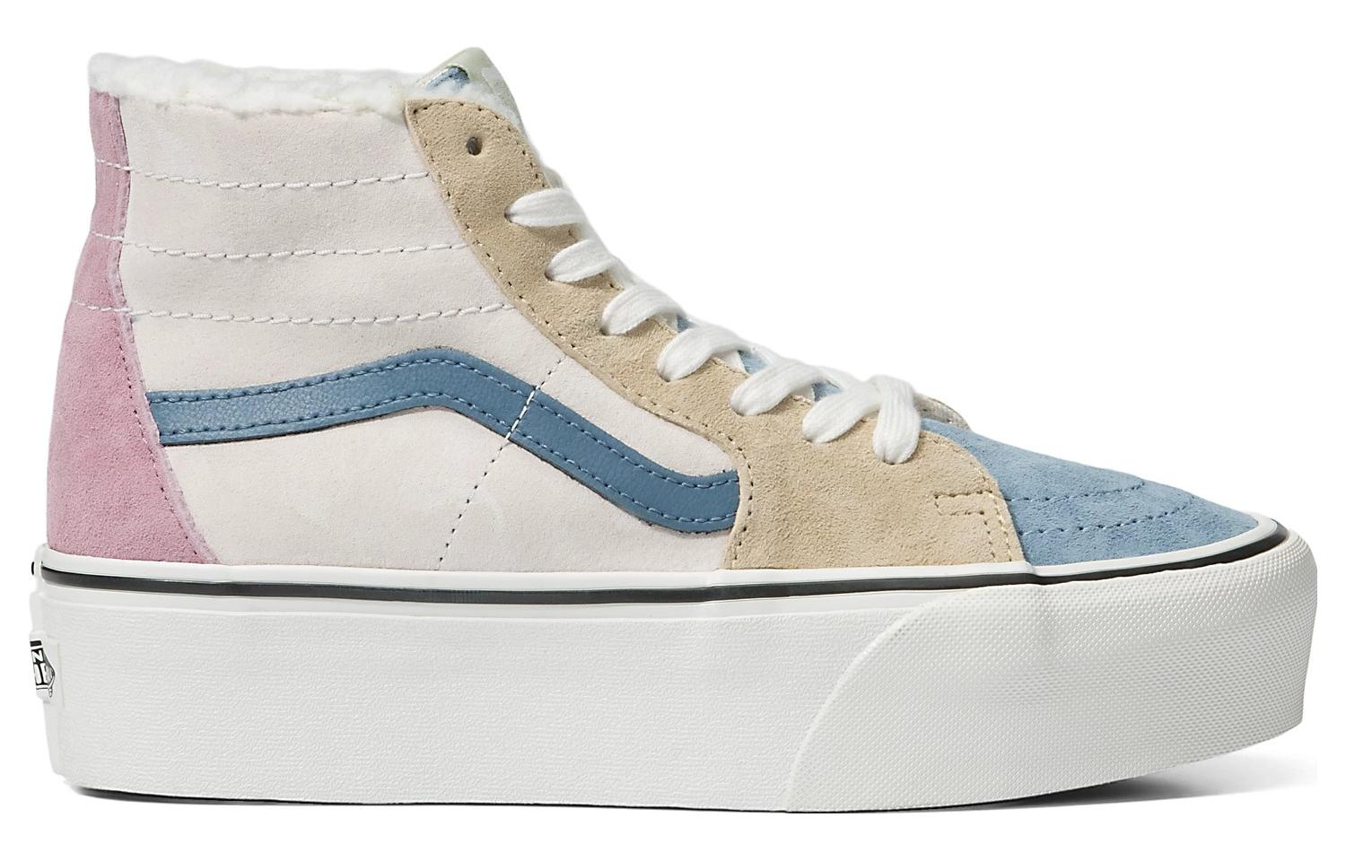 Vans SK8 HI Tapered Stackform Shoes 'White Blue Pink' 圖 2