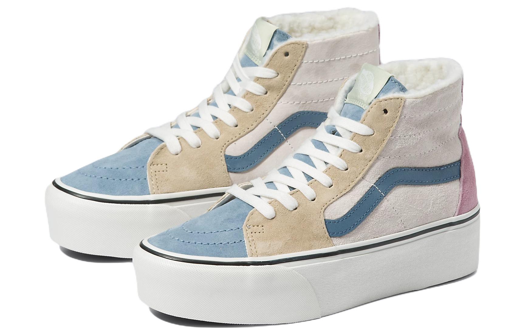 Vans SK8 HI Tapered Stackform Shoes 'White Blue Pink' 圖 3