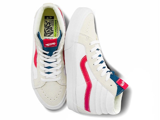 Vans SK8-HI Reissue Vr3 LX 'White Red' VN0A5EE3B77 Shop Vans SK8-HI Reissue Vr3 LX 'White Red' VN0A5EE3B77