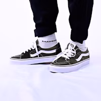 Purchase Vans SK8 LOW 撞色拼貼 低筒休閒運動 低筒 滑板鞋 男女同款 草綠色