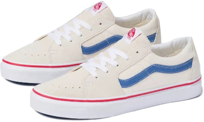 Vans Sk8-Low Classic White Navy 'Beige' VN0A4UUK24I Lookbook Vans Sk8-Low Classic White Navy 'Beige' VN0A4UUK24I