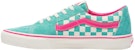 Vans Sk8-Low 'Teal Pink Checkerboard' Wanita Lelaki Kasut VN0A4UUK6A0