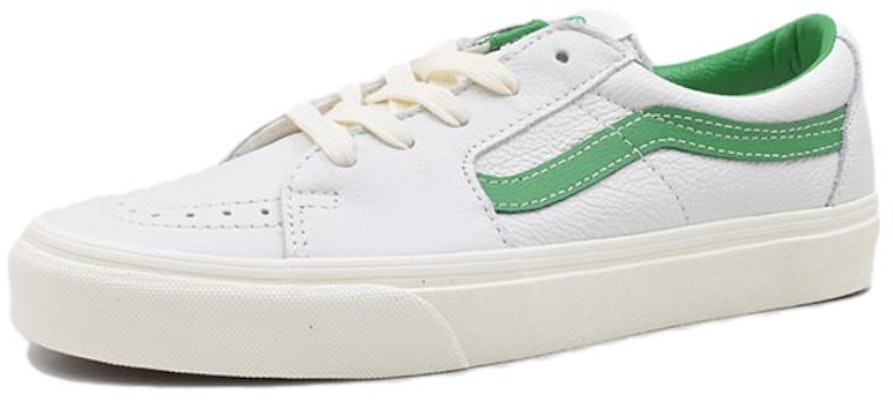 Vans SK8 LOW 板鞋 抗衝擊性 低筒 板鞋 男女同款 白綠色 Order Vans SK8 LOW 板鞋 抗衝擊性 低筒 板鞋 男女同款 白綠色