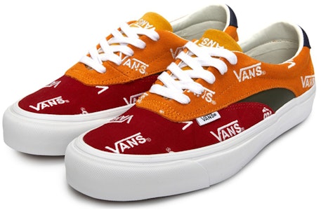 Vans SK8 LOW 重現版 拼接拼色 流行休閒 低筒 滑板鞋 男女同款 紅黃色 Lookbook Vans SK8 LOW 重現版 拼接拼色 流行休閒 低筒 滑板鞋 男女同款 紅黃色