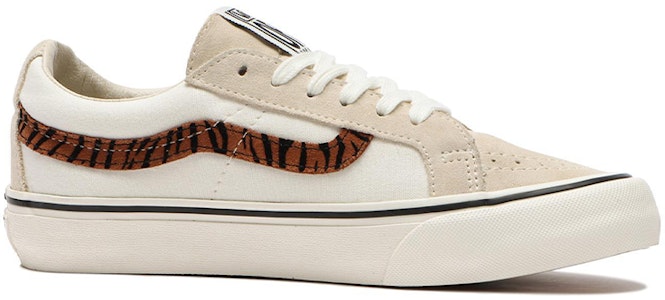 Vans SK8 LOW Reissue SF 虎紋拼接 休閒 低筒 板鞋 男女同款 米白 Order Vans SK8 LOW Reissue SF 虎紋拼接 休閒 低筒 板鞋 男女同款 米白