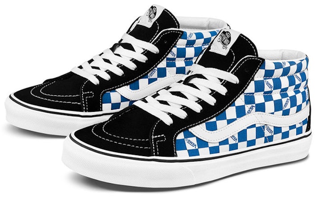 Vans Sk8-mid Checkerboard Blue/White VN0A3MV85I5 Order Vans Sk8-mid Checkerboard Blue/White VN0A3MV85I5