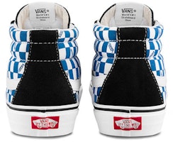 Vans SK8 MID 棋盤格 中筒 滑板鞋 男女同款 藍白 Purchase Vans SK8 MID 棋盤格 中筒 滑板鞋 男女同款 藍白