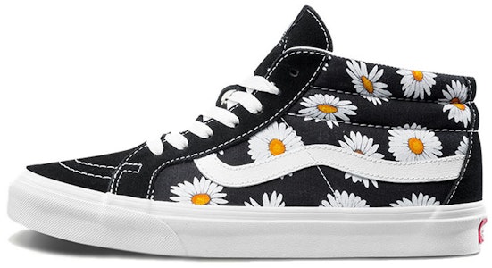 Vans SK8-Mid 花卉图案“黑白” VN0A391FTOZ Buy Vans SK8-Mid 花卉图案“黑白” VN0A391FTOZ