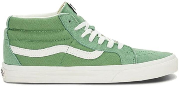 Vans 圓頭繫帶 耐磨減震 中筒 滑板鞋 男女同款 綠色 Order Vans 圓頭繫帶 耐磨減震 中筒 滑板鞋 男女同款 綠色