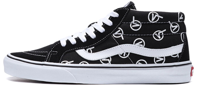 Vans SK8 MID Logo圖案 中筒 滑板鞋 男女款 黑白 Buy Vans SK8 MID Logo圖案 中筒 滑板鞋 男女款 黑白