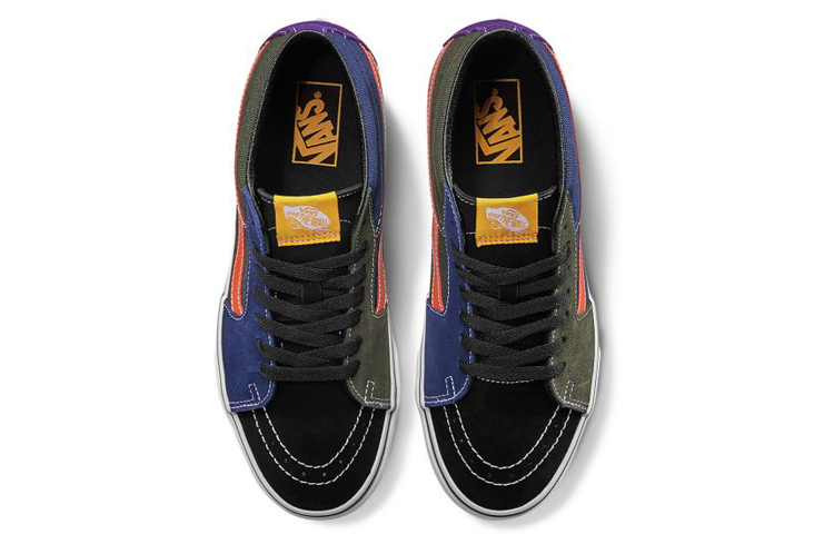 Lookbook Vans MIX MATCH SK8MID 'Hitam Merah Biru' VN0A3WM3TBZ