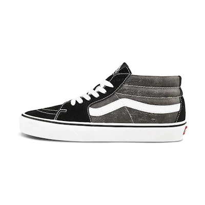 Vans SK8-Mid Splicing Mid Tops Casual Skateboarding Shoes Unisex Black