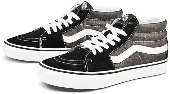 Vans SK8-Mid拼接中帮休闲滑板鞋男女款黑色 VN0A3WM324R Order Vans SK8-Mid拼接中帮休闲滑板鞋男女款黑色 VN0A3WM324R