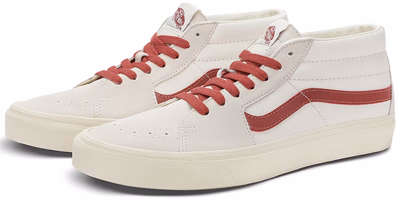 Vans SK8-Mid 'White Red' VN0A5KXER2S Lookbook Vans SK8-Mid 'White Red' VN0A5KXER2S