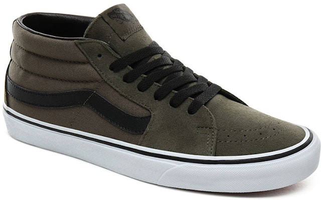 Vans Sk8-Mid 'Grape Leaf/True White' Lelaki Wanita Unisex Sneakers VN0A3WM30FI Lookbook Vans Sk8-Mid 'Grape Leaf/True White' Lelaki Wanita Unisex Sneakers VN0A3WM30FI