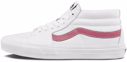 Vans Unisex Sk8-Mid Mid-Top Sneakers White/Red VN0A3WM3B84 Vans Unisex Sk8-Mid Mid-Top Sneakers White/Red VN0A3WM3B84